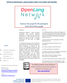 OPENLang Network Brochures & Flyers